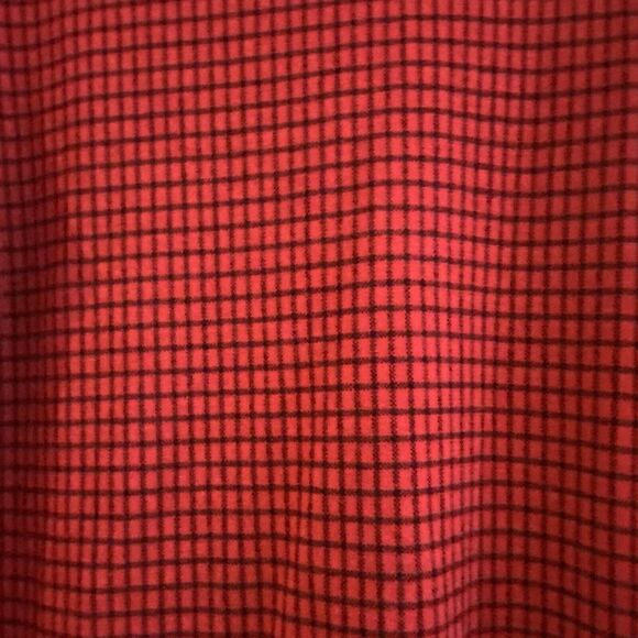 J.JILL Ponte Knit Red Black Check Long Sleeve Tunic Knit Top - Size M Holiday‎ - Picture 3 of 12